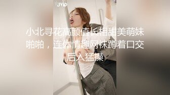 小北寻花高颜值长相甜美萌妹啪啪，连体情趣网袜蹲着口交后入猛操